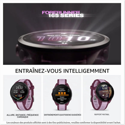 Garmin GPS Running Smartwatch, 43 mm, Music - Forerunner 165 Music