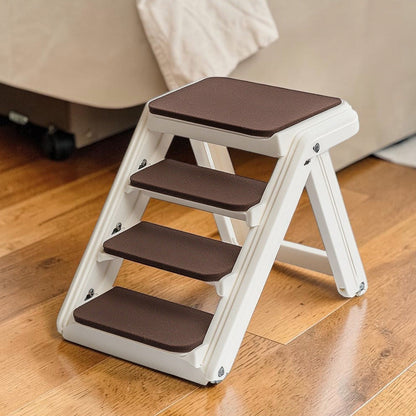 Varyx Foldable Pet Stairs For High Beds, 24 in H x 15 in W, 120 lbs, Cream