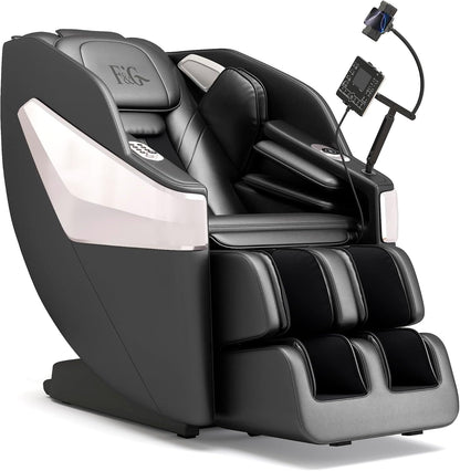 F&G Full Body Zero-Gravity SL Track Massage Chair With 5 Level Heating And Foot Rollers