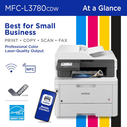 All-In-One Wireless Color Printer With Printing, Scanning, Copying And Faxing