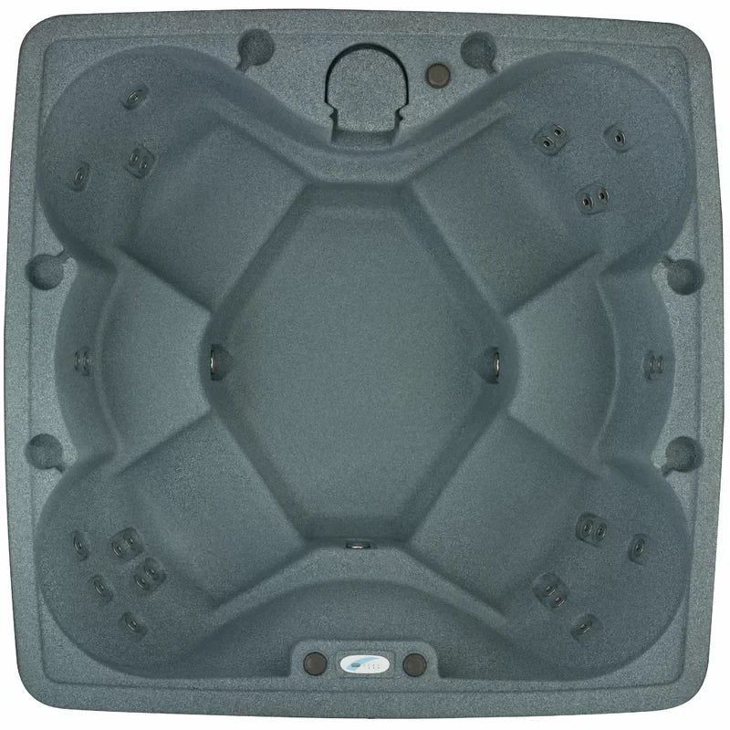 AquaRest Spas 6-Person 29-Jet Plug-and-Play Square Hot Tub With Ozonator - AR-600P