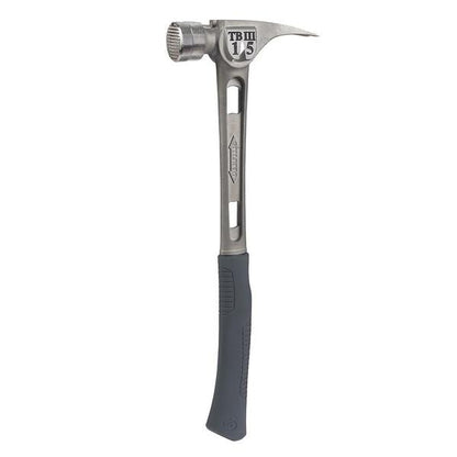 Stiletto 15 oz Ti-Bone III Titanium Hammer With Milled Face Curved Handle - TB3MC