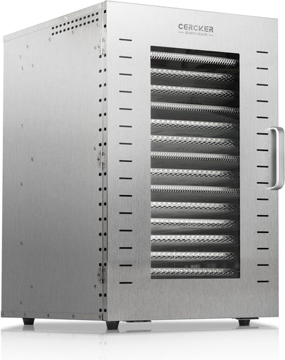 Commercial Food Dehydrator, 16 Trays, 1500W, 70-190 F