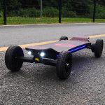 Electric Skateboard 4000 Watts 12S3P 35 Mph 22 Mile Range 6 in Wheels - Black
